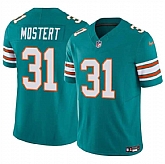 Men & Women & Youth Miami Dolphins #31 Raheem Mostert Aqua 2023 F.U.S.E Alternate Vapor Limited Stitched Jersey,baseball caps,new era cap wholesale,wholesale hats